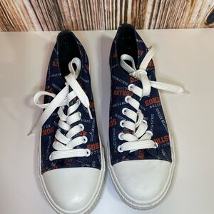 FOCO W Astros Low Top Canvas Shoe Houston Astros Navy Size 8